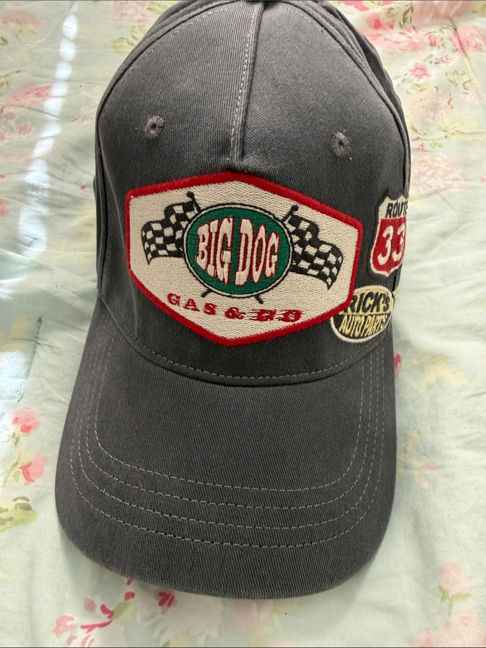 Wrangler Gray 'Road Wrangler' Embroidered Snapback Cap
